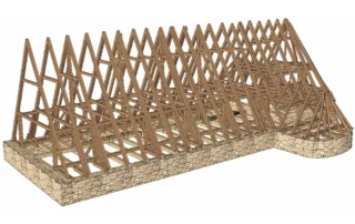 Sanierung Pfarrkirche Hagenheim, Dachaufbau